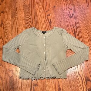 Buttoned Long Sleeve Top